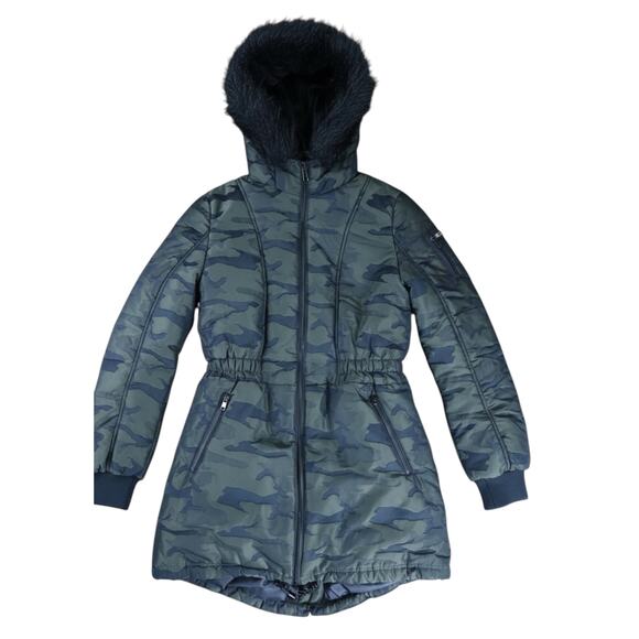 Guess Army Fatigue Vintage Green Coat Women's - Picture 1 of 5